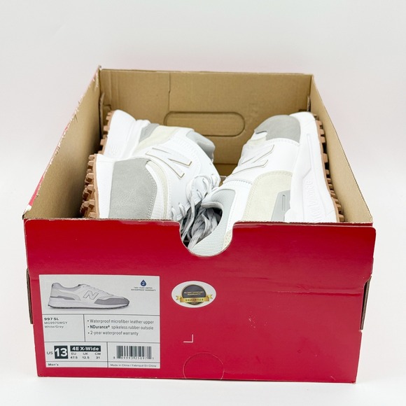 New Balance 997 SL Golf Shoes Size 13 - 4E EXTRA WIDE Mens White Gray NEW main image 10